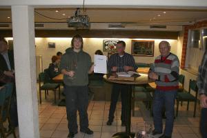 Siegerehrung der Stadtmeisterschaft im Schieen am 04. November 2011