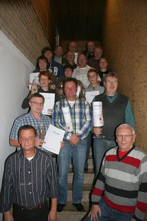 Siegerehrung der Stadtmeisterschaft im Schieen am 04. November 2011